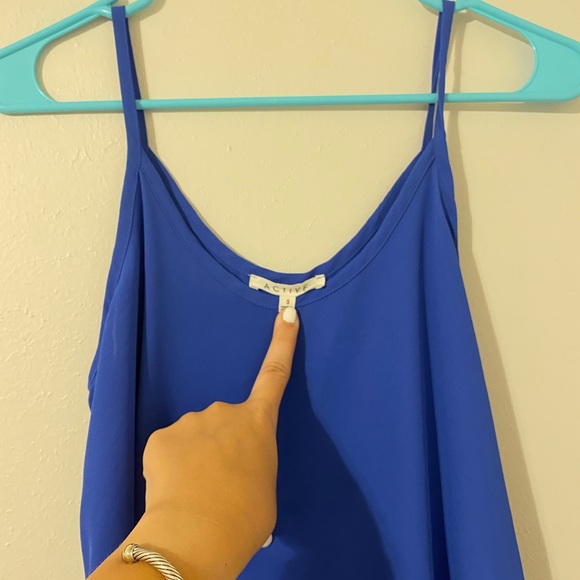 3for$20 royal blue flowy tank - Picture 3 of 5